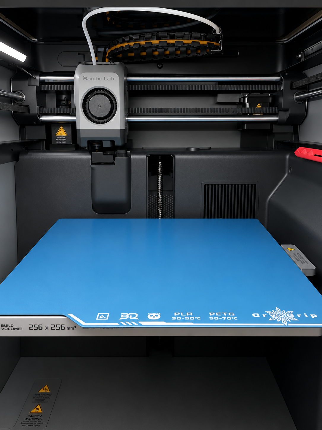Clean interior of an OliPoly production printer.