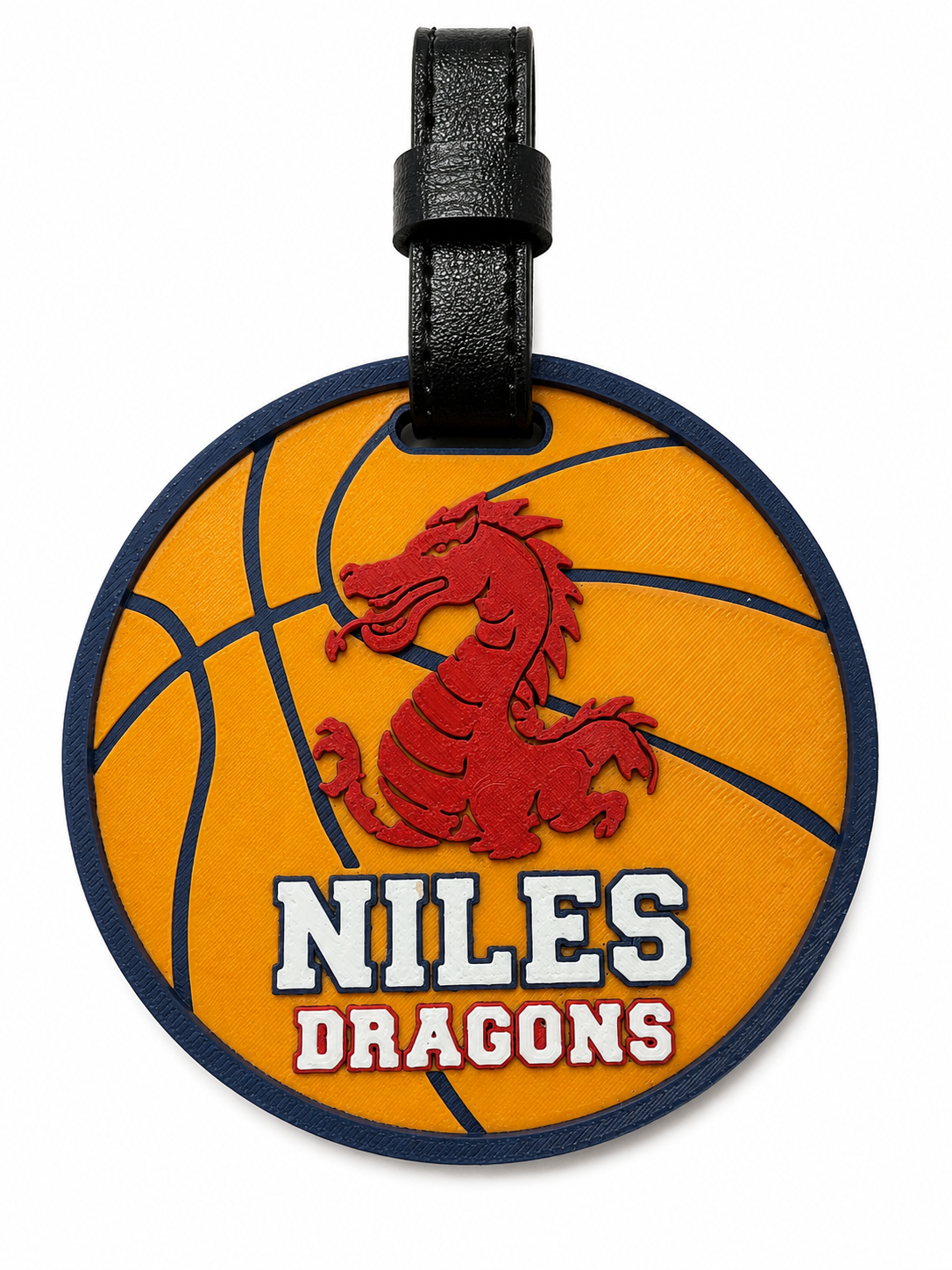 NIL-007 Basketball Dragons bag tag
