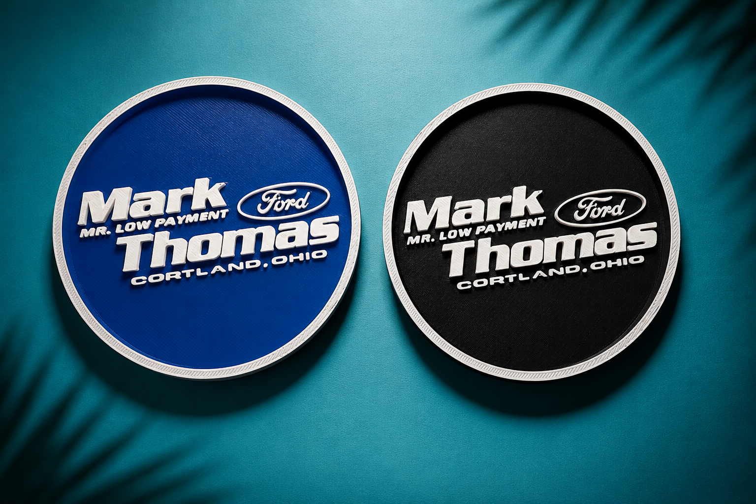 Custom company logo coasters