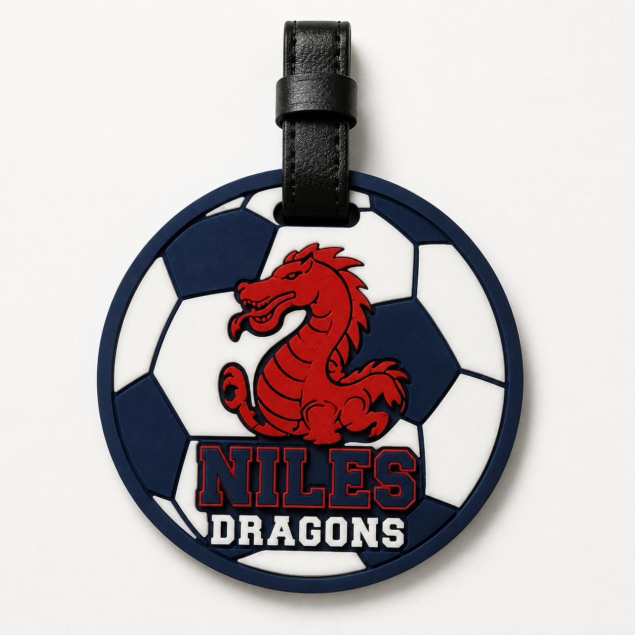 NIL-004 Soccer Dragons bag tag